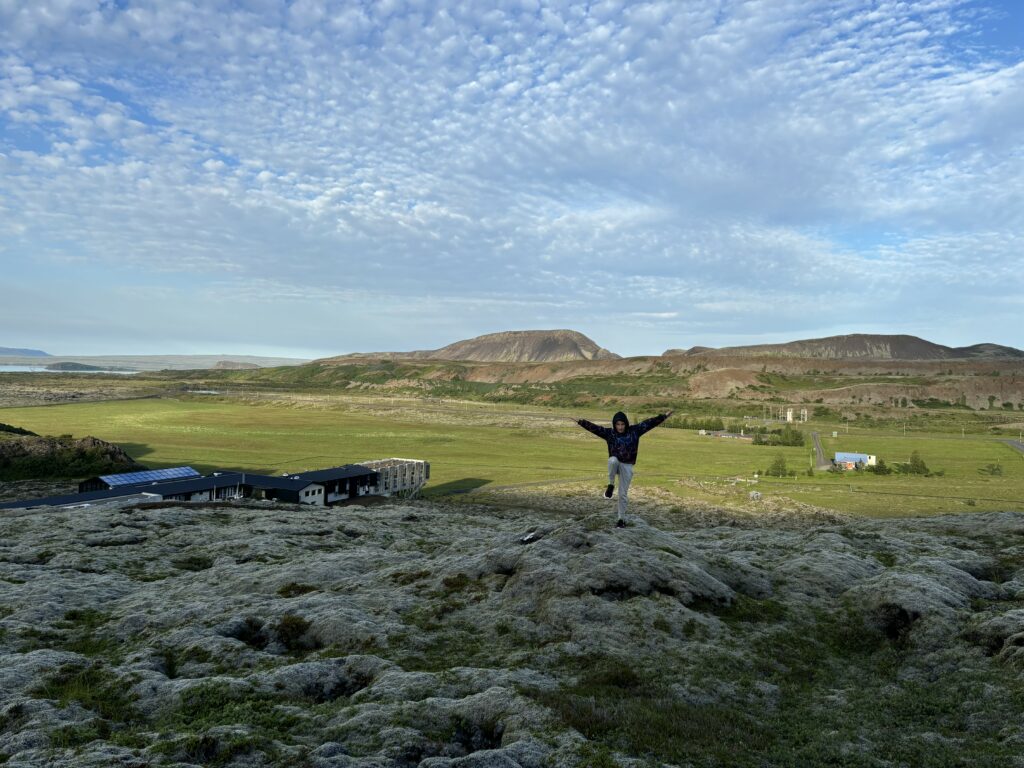 max gamboling through a moss field, weaving untold ecological destruction